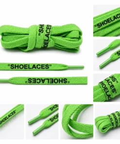 Sznurówki OFF White Laces Mean Green Zielone Neonowe