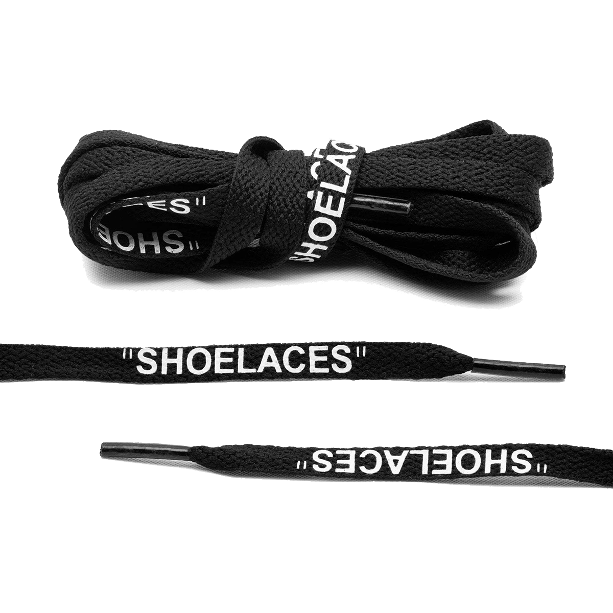 Sznurówki OFF White Laces Czarno-Białe