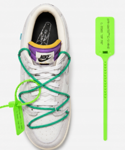 Zip tie trytytka do butów Dunk Zielona Streetwear Off White Mean Green SB