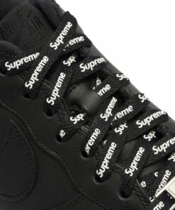 Alternative view of 2x Czarne Sznurówki Supreme do butów Nike Air Force 1 140 cm