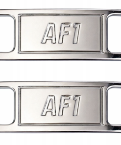 Metalowe klamry AF1 szare na sznurówki Nike Air Force 1